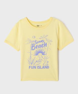 Tee-shirt manches courtes à motif vintage fille vue1 - GEMO 4G FILLE - GEMO