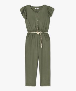 Combinaison pantalon fluide à manches volantées fille vue1 - GEMO (ENFANT) - GEMO