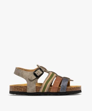 Sandales multibrides à semelle intérieure cuir ergonomique garçon vue1 - BUGGY GEMO FOR GOOD - GEMO