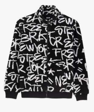 Sweat zippé en sherpa doublé polaire imprimé homme vue4 - GEMO (HOMME) - GEMO