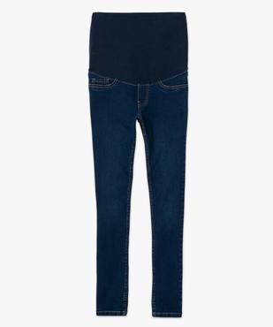Jean de grossesse coupe slim avec bandeau stretch taille haute vue4 - GEMO (MATER) - GEMO