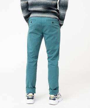 Pantalon chino en coton stretch coupe Slim homme vue3 - GEMO 4G HOMME - GEMO