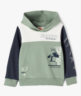 Sweat à capuche à motif manga garçon - Naruto vue1 - NARUTO - GEMO