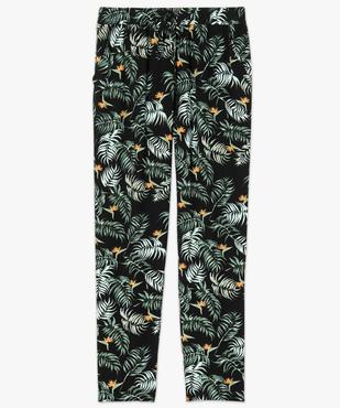 Pantalon femme imprimé avec taille élastiquée vue4 - GEMO(FEMME PAP) - GEMO