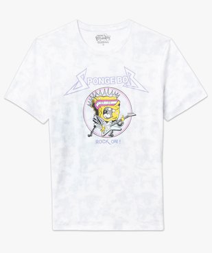Tee-shirt manches courtes tie-and-dye imprimé homme - Bob l'éponge vue4 - BOB L EPONGE - GEMO
