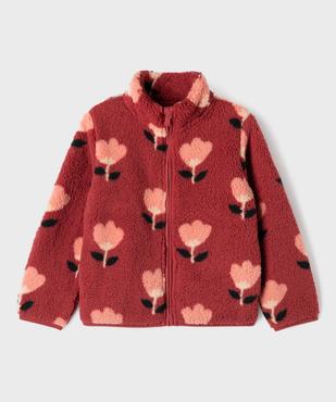 Sweat zippé à col montant en sherpa fille vue1 - GEMO (ENFANT) - GEMO