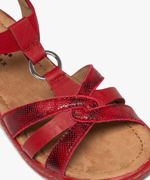 Sandales à brides avec anneau métallique femme - Softrelax vue6 - SOFTRELAX - GEMO