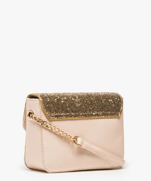 Sac bandoulière avec paillettes vue2 - GEMO (ACCESS) - GEMO