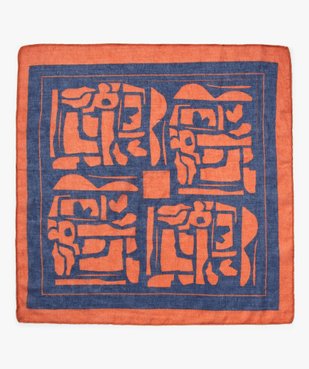 Foulard fille carré petit format à motifs vue3 - GEMO 4G FEMME - GEMO