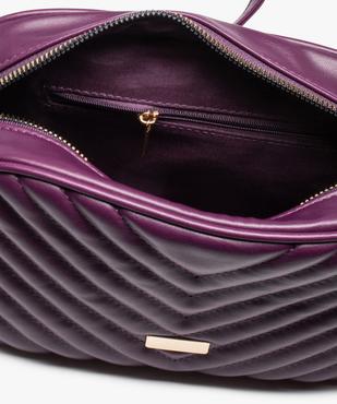 Sac femme matelassé uni à bandoulière vue4 - GEMO (ACCESS) - GEMO