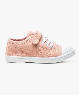 Tennis en broderie anglaise avec bride scratch vue1 - GEMO (ENFANT) - GEMO