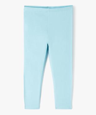 Legging 7/8ème uni à taille élastiquée fille vue1 - GEMO (ENFANT) - GEMO