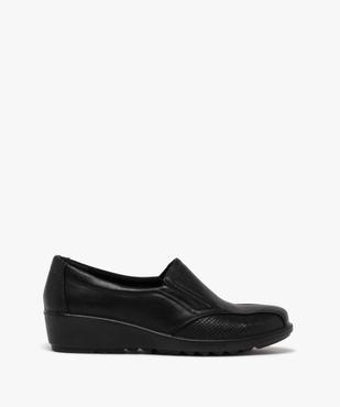 Mocassins confort bi-matières avec semelle compensée femme vue1 - G'FLEX - GEMO