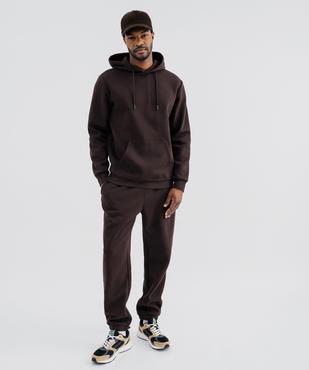 Sweat à capuche en molleton doux homme vue4 - GEMO 4G HOMME - GEMO