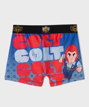 Boxer en microfibre à motifs colorés garçon - Freegun x Brawl Stars vue3 - FREEGUN - GEMO