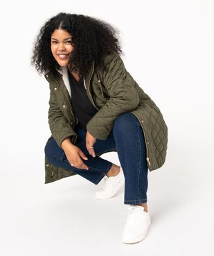 Manteau matelassé à capuche femme grande taille vue1 - GEMO (G TAILLE) - GEMO