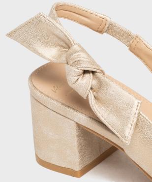 Escarpins à bout pointu et talon ouvert femme vue6 - VALENTINA BALDA - GEMO