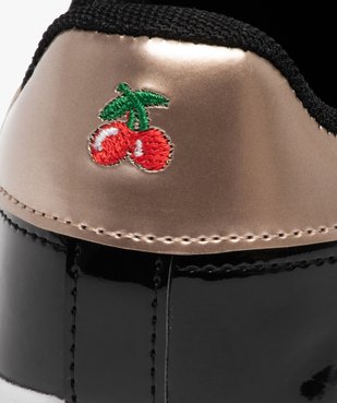 Baskets fille détails vernis et métallisés – Le temps des cerises vue6 - LE TEMPS DES CERISES - GEMO