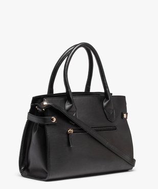 Sac à main femme verni et brillant avec cadenas vue2 - GEMO (ACCESS) - GEMO