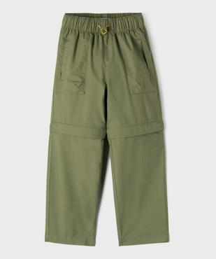 Pantalon transformable en short avec taille élastique garçon vue1 - GEMO 4G GARCON - GEMO