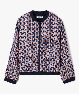 Veste fille zippée en viscose imprimée vue2 - GEMO (ENFANT) - GEMO