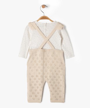 Ensemble de naissance 2 pièces salopette et body manches longues vue5 - GEMO 4G BEBE - GEMO