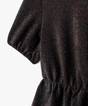 Robe de soirée scintillante à manches courtes fille vue2 - PREMIER PRIX BY GEMO - GEMO