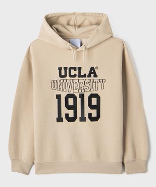 Sweat à capuche avec inscription poitrine fille - UCLA vue1 - UCLA - GEMO