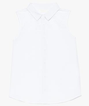 Chemise fille sans manches fluide avec plastron crocheté vue1 - GEMO (JUNIOR) - GEMO