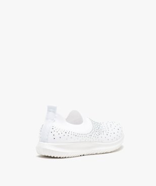 Baskets fille running unies à strass et sans lacets  vue4 - GEMO (ENFANT) - GEMO