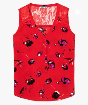 Blouse femme sans manches imprimée vue4 - GEMO(FEMME PAP) - GEMO