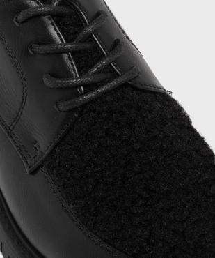Derbies multimatière à semelle crantée femme vue6 - FOLLOW ME - GEMO