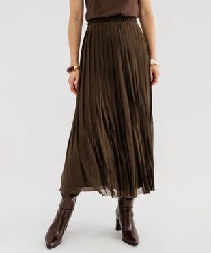 Jupe plissée en maille résille fluide femme vue1 - GEMO(FEMME PAP) - GEMO