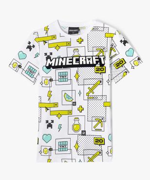 Tee-shirt manches courtes imprimé garçon - Minecraft vue1 - MINECRAFT - GEMO