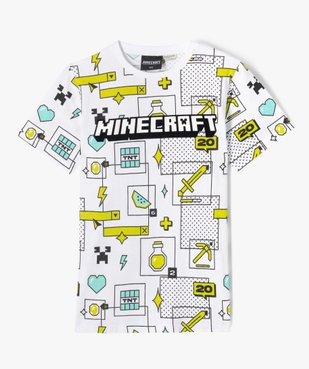 Tee-shirt manches courtes imprimé garçon - Minecraft vue1 - MINECRAFT - GEMO