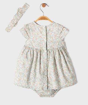 Ensemble 2 pièces robe + bloomer + bandeau bébé fille - LuluCastagnette vue3 - LULUCASTAGNETTE - GEMO