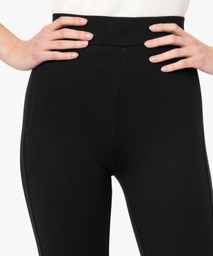 Leggings femme en maille épaisse avec surpiqûre fantaisie vue2 - GEMO(FEMME PAP) - GEMO
