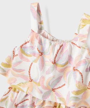 Robe courte à bretelles effet 2-en-1 fille vue2 - GEMO 4G FILLE - GEMO