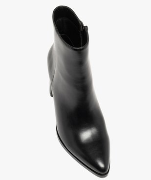 Boots femme à talon et bout pointu avec zip  vue5 - FOLLOW ME G4G - GEMO