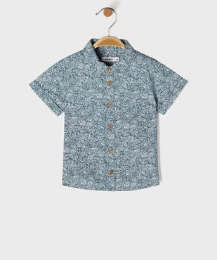 Chemise manches courtes à motifs fleuris bébé garçon vue1 - GEMO(BEBE DEBT) - GEMO