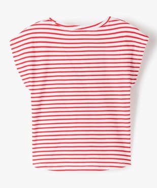Tee-shirt fille à motifs noué dans le bas vue3 - GEMO (ENFANT) - GEMO