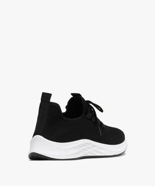 Baskets homme unies en mesh à col élastique et souple  vue4 - BOTTESINI - GEMO