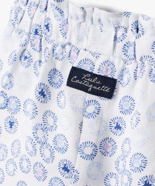 Short bébé fille fluide et imprimé - LuluCastagnette vue2 - LULUCASTAGNETTE - GEMO