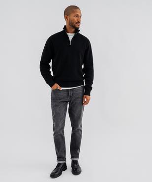 Pull en coton à col camionneur homme vue4 - GEMO (HOMME) - GEMO