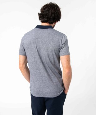 Polo manches courtes à fines rayures homme vue2 - GEMO (HOMME) - GEMO