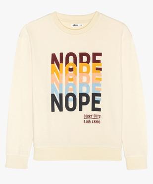 Sweat fille avec large inscription sur l'avant vue1 - GEMO (JUNIOR) - GEMO