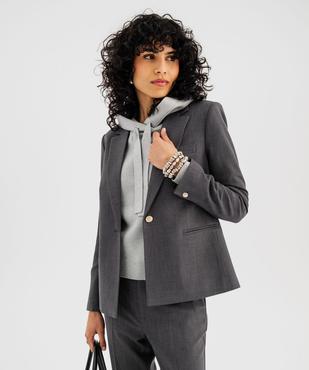 Veste de blazer coupe cintrée femme vue1 - GEMO(FEMME PAP) - GEMO