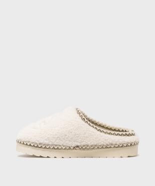 Chaussons mules en sherpa fille - LuluCastagnette vue3 - LULUCASTAGNETTE - GEMO