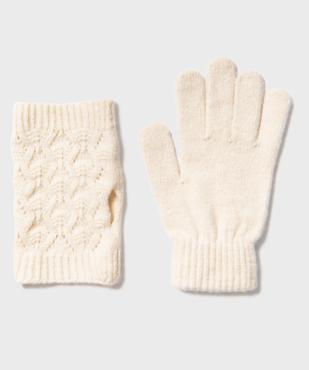 Gants mitaines en maille fantaisie femme vue2 - GEMO (ACCESS) - GEMO