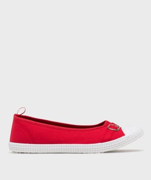 Ballerines en toile avec bout renforcé femme vue2 - VALENTINA BALDA - GEMO